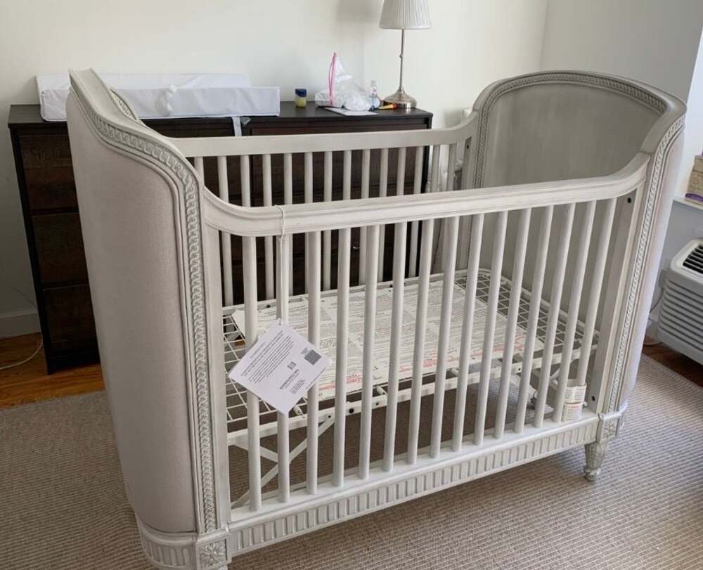 Restoration Hardware Belle Upholstered Crib